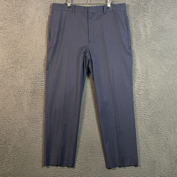 Brooks Brothers Pants Mens 36x34 (Fits 34x28) Blue Regent Fit Brooks Flex Slacks - Picture 1 of 16
